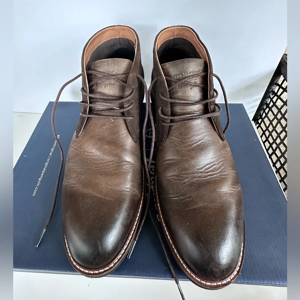 Original Penguin Brown Suede Desert Boots Size:10.5